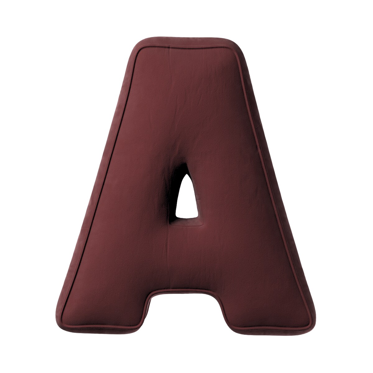 Poduszka literka A, bordowy, 30x40cm, Posh Velvet