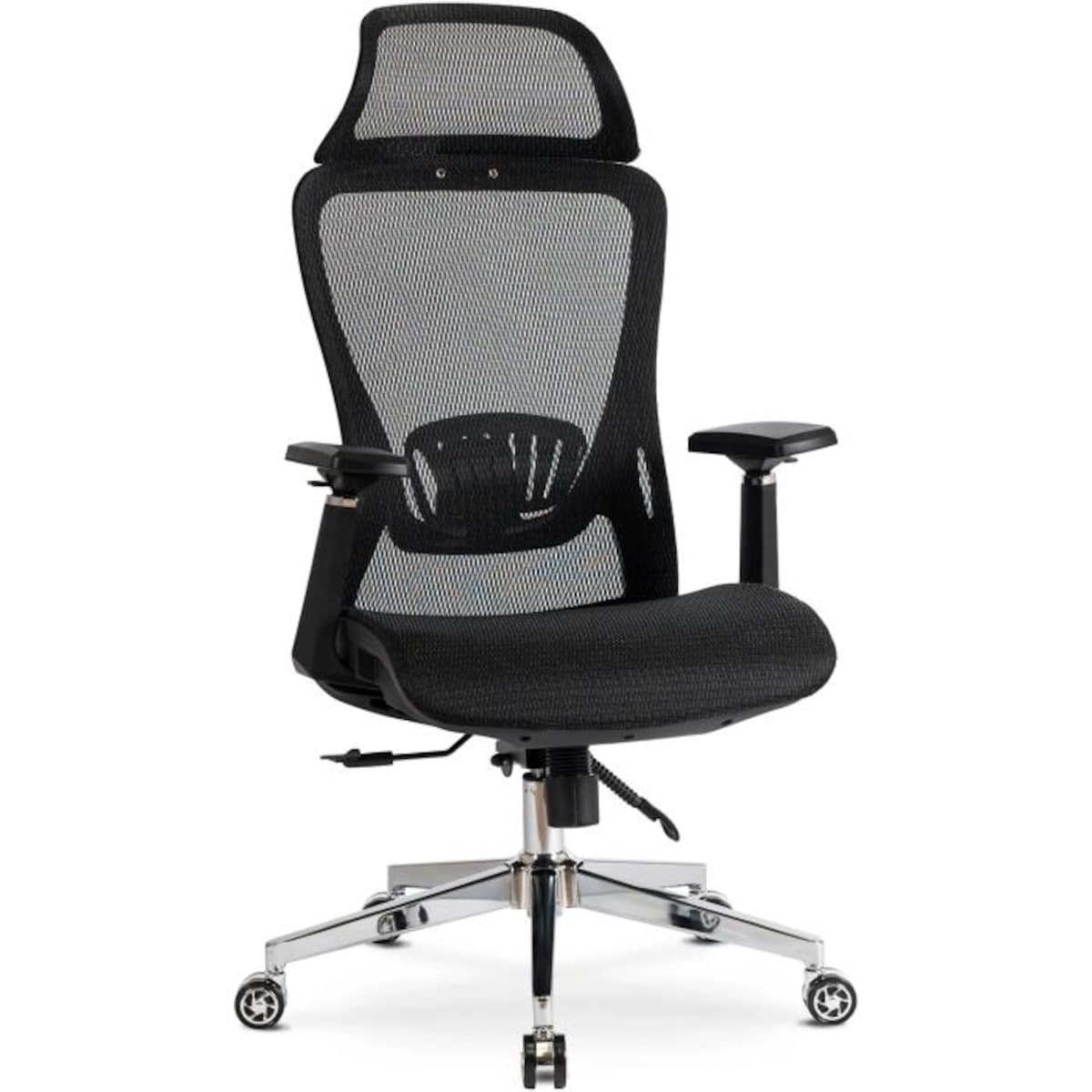 Fotel gamingowy obrotowy ergonomiczny regulowany do biurka czarny LITOS