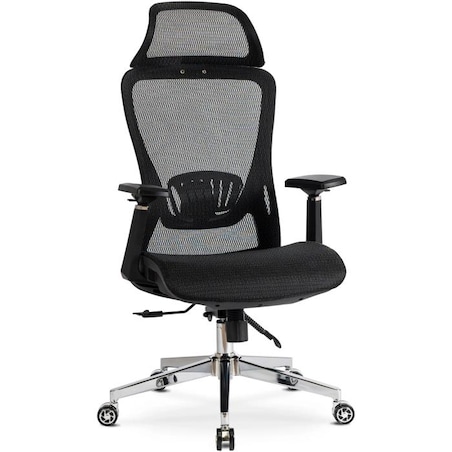 Fotel gamingowy obrotowy ergonomiczny regulowany do biurka czarny LITOS