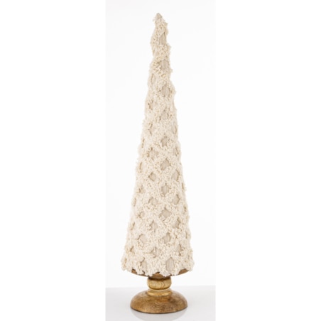 Figurka choinka 54x14x14 cm FAZIO beżowa średnia