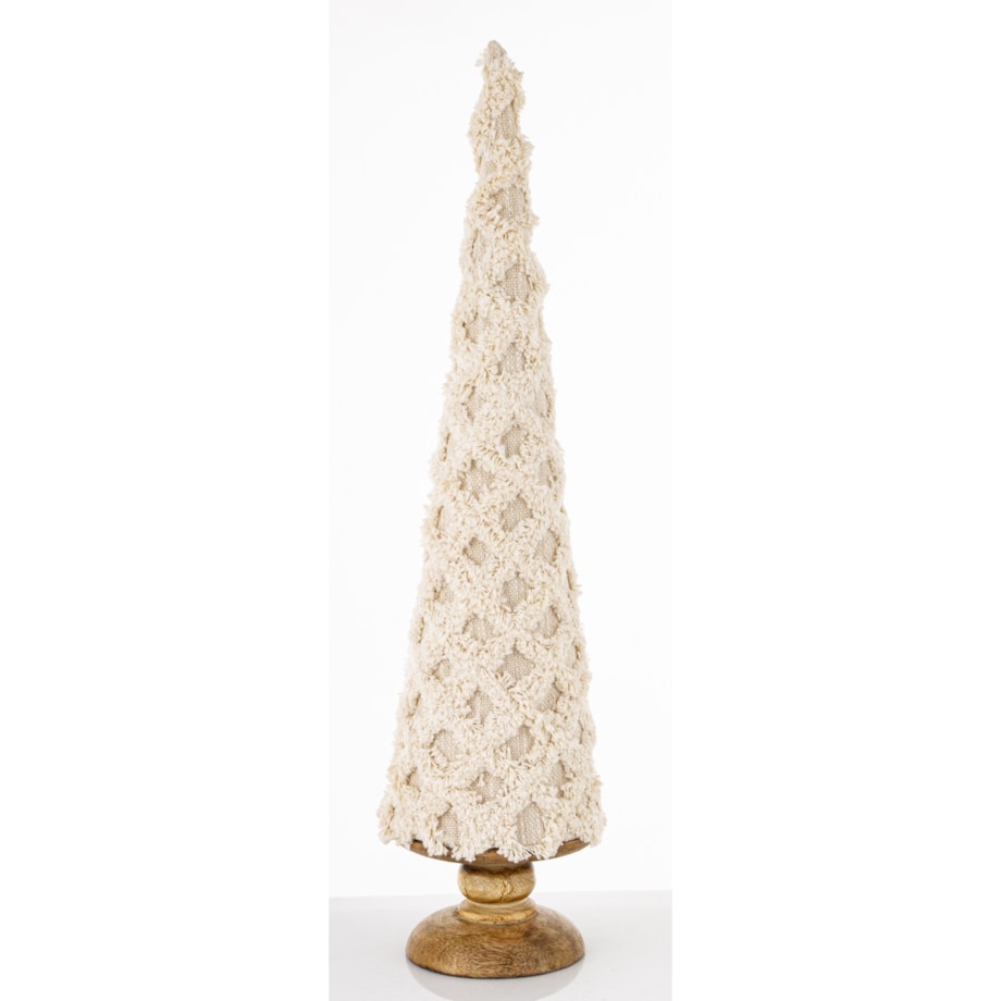 Figurka choinka 54x14x14 cm FAZIO beżowa średnia