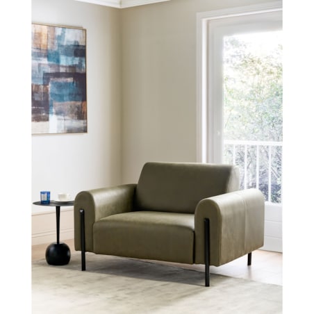 Fotel ciemnozielony ASKIM