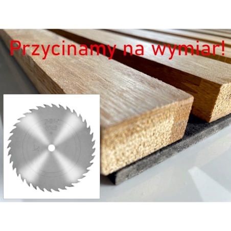 Panele lamelowe dębowe na płycie MDF 100% dąb 24cm