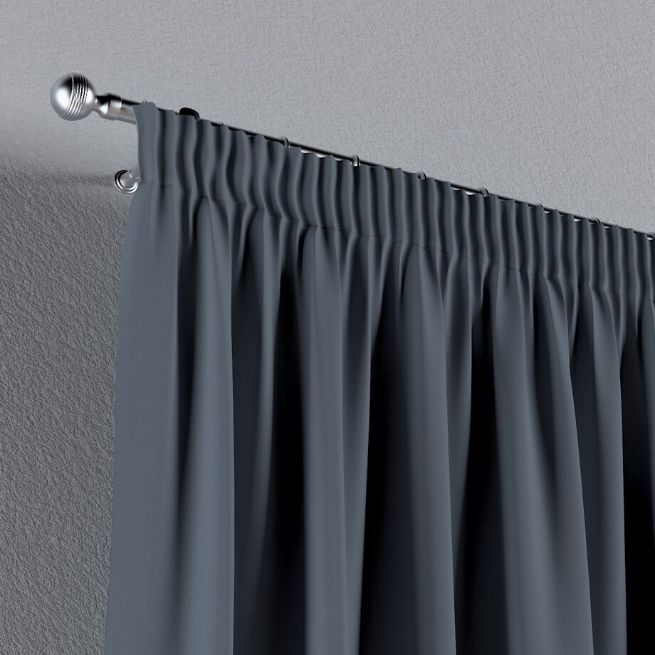 Zasłona na taśmie marszczącej 1 szt. 130x260 grafitowy szary