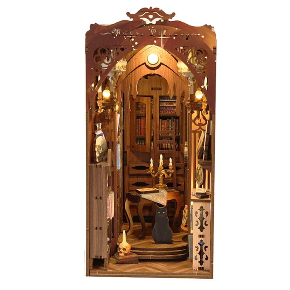 Miniaturowy domek Book Nook - Tajemnicza biblioteka