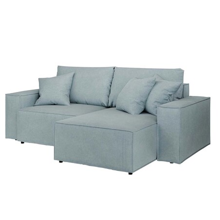 Melow Sofa narożna - jasnoniebieska