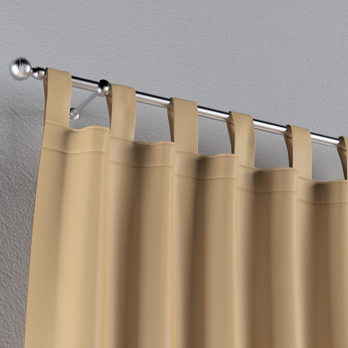 Zasłona na szelkach 1 szt. 130x260 złoty z połyskiem