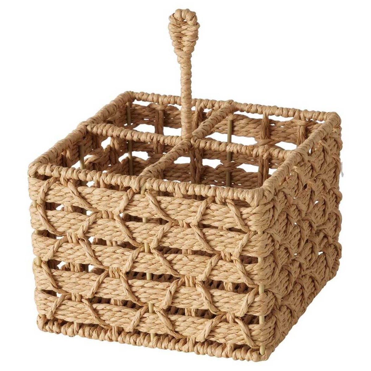 Pleciony koszyk z uchwytem CHARISO, kwadratowy