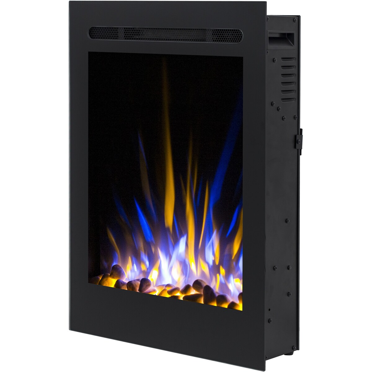 Kominek elektryczny AFLAMO Majestic 32 - ścienny i do zabudowy - 47x66x14 cm - kominek LED z funkcją grzania 750/1500 W