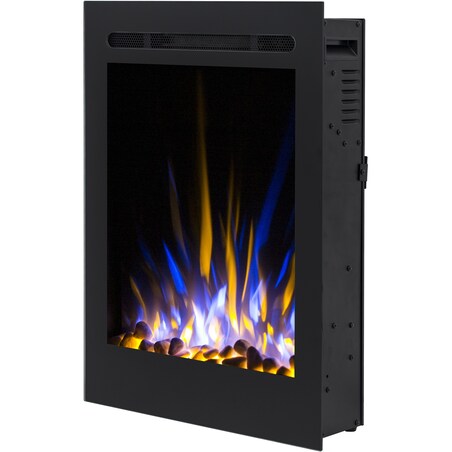 Kominek elektryczny AFLAMO Majestic 32 - ścienny i do zabudowy - 47x66x14 cm - kominek LED z funkcją grzania 750/1500 W