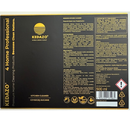 płyn do czyszczenia w kuchni, lodówki... -KEDAZO Kitchen Cleaner