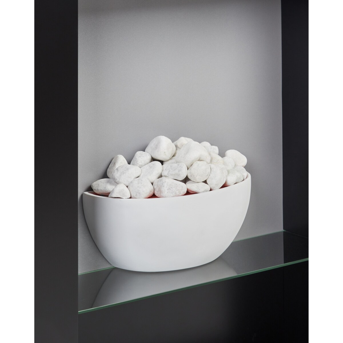 Kominek elektryczny z funkcją grzania DJURAB Czarny