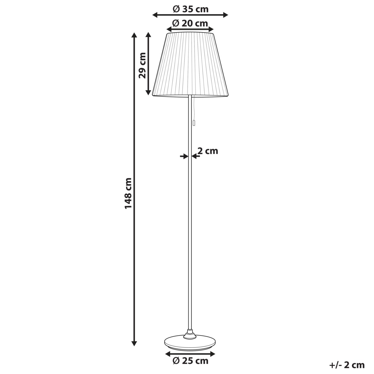 Lampa podłogowa TORYSA Metal Mosiężny
