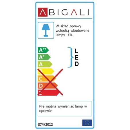 LAMPA wisząca MARBLE STONE MPLS-6602/607Y Abigali marmurowa OPRAWA listwa LED 30W 3000K zwis czarny