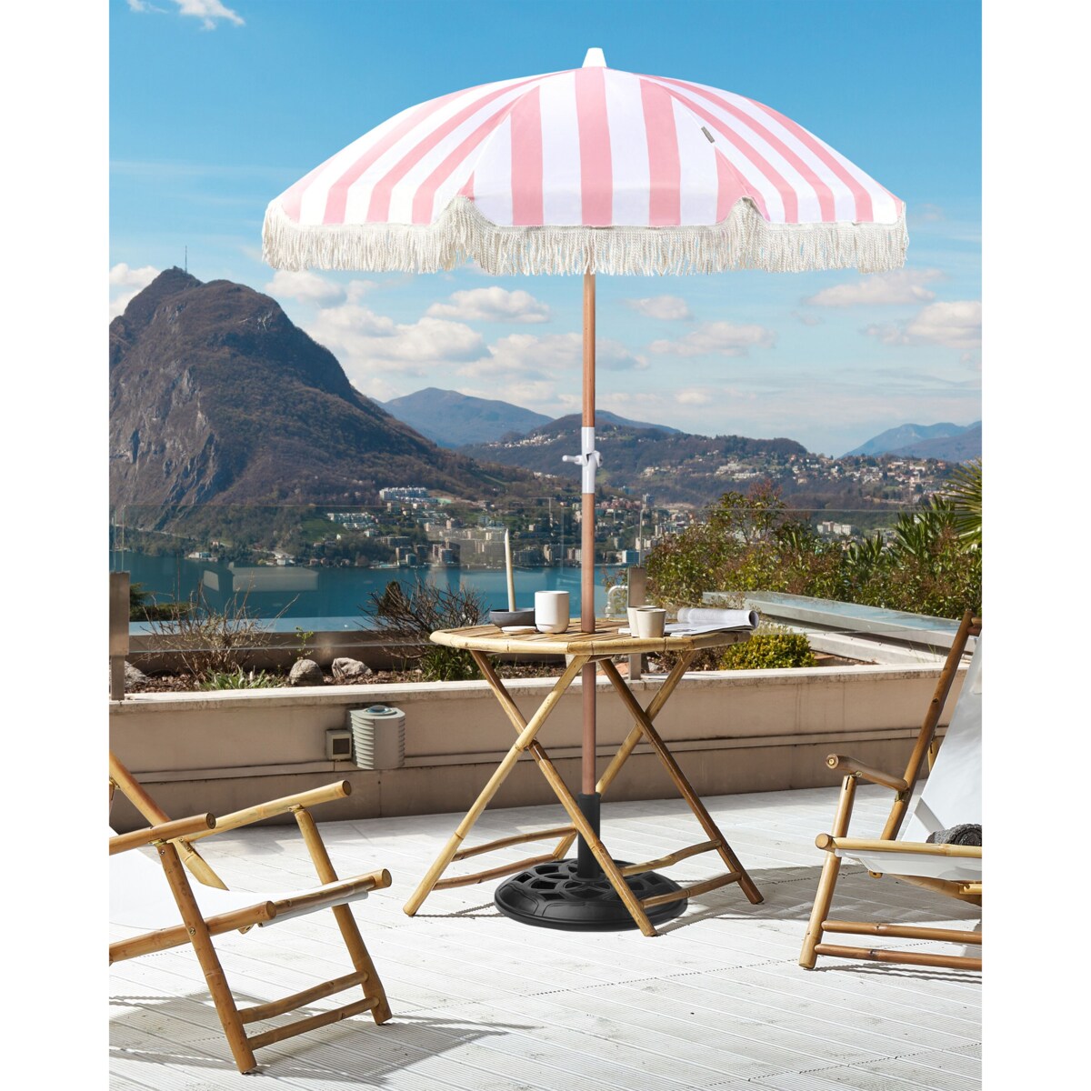Parasol ogrodowy 150 cm MONDELLO Różowy