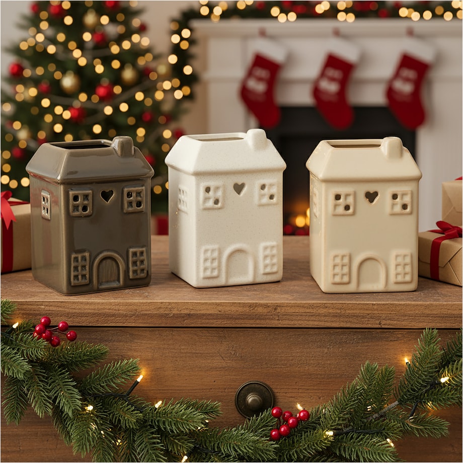 Kominek Zapachowy Na Wosk Olejowy Domek Dekoracja Świąteczna Z Woskiem