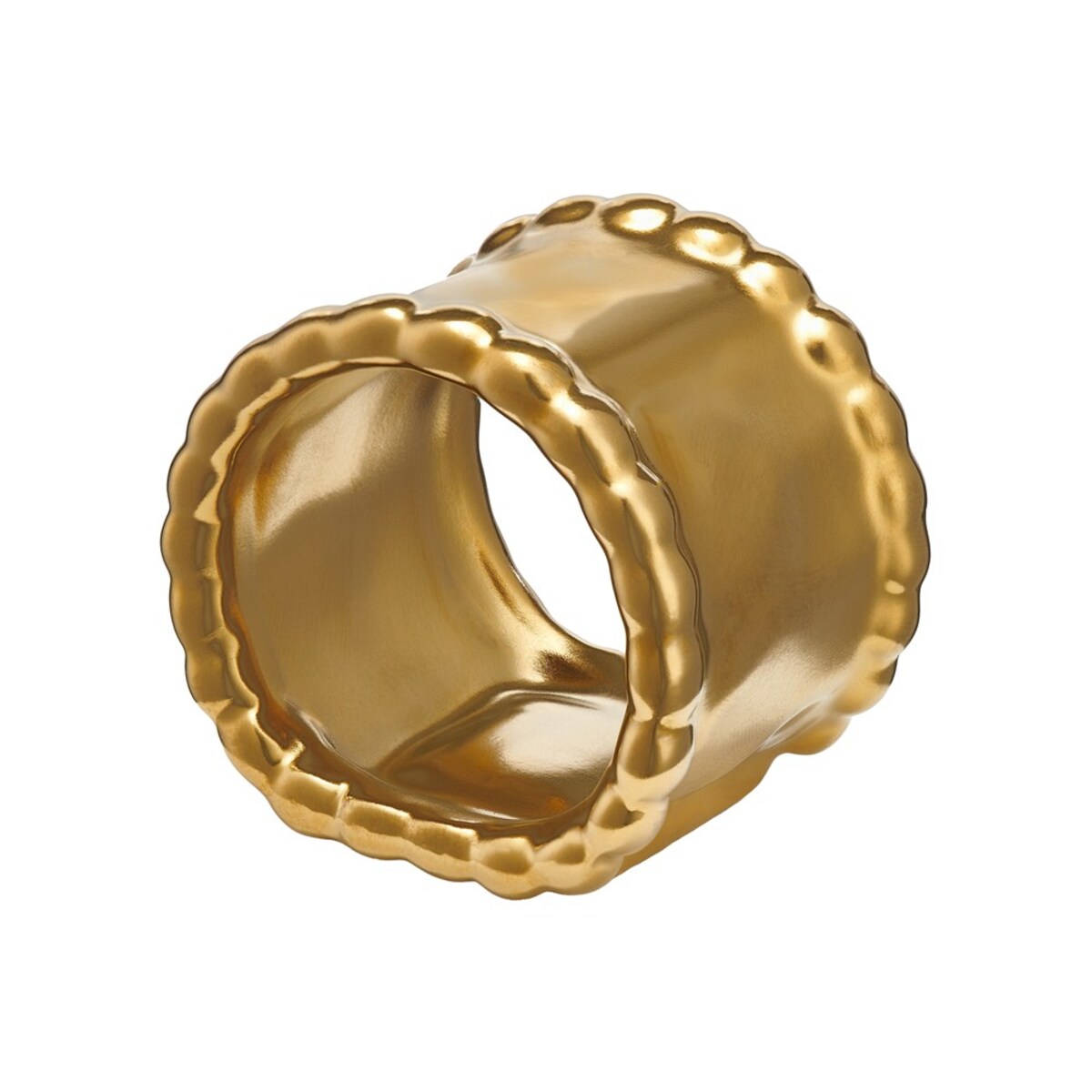 VILLA ITALIA Obrączki na serwetki złote porcelanowe 6 sztuk MESTIERE GOLD