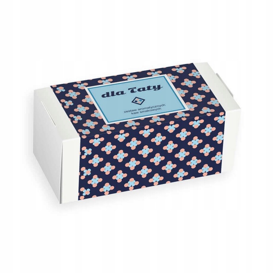 DUŻY BOX ZESTAW PREZENTOWY UPOMINKOWY PREMIUM - KAWA HERBATA KUBEK Z ZAPARZACZEM ŚWIECA SOJOWA - PREZENT UPOMINEK DLA TATY TEŚCIA NA DZIEŃ OJCA URODZINY