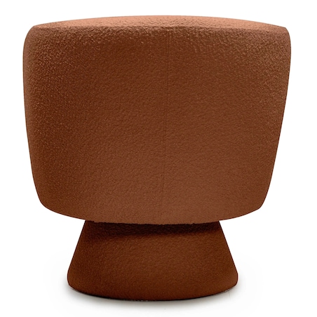 Fotel obrotowy 80x72x70 cm bouclé Nalf - V miedziany