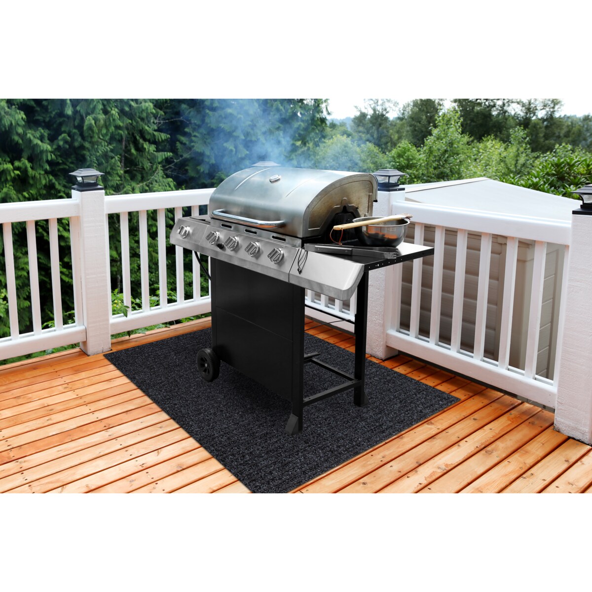 Mata pod grilla GIN 2057 ochronna na taras, 80x120 cm