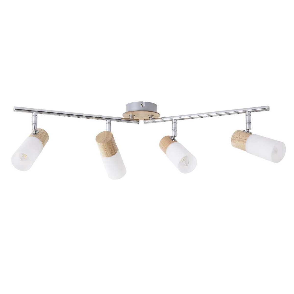 Sufitowa lampa tuby Babsan 51432/50 Brilliant regulacja biały drewniany