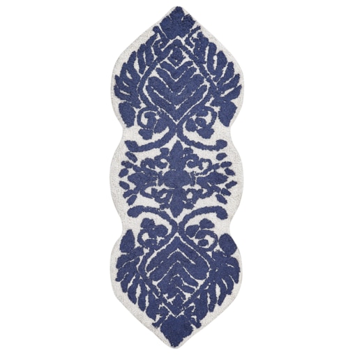 Dywanik łazienkowy bawełniany 150 x 60 cm niebieski CANBAR