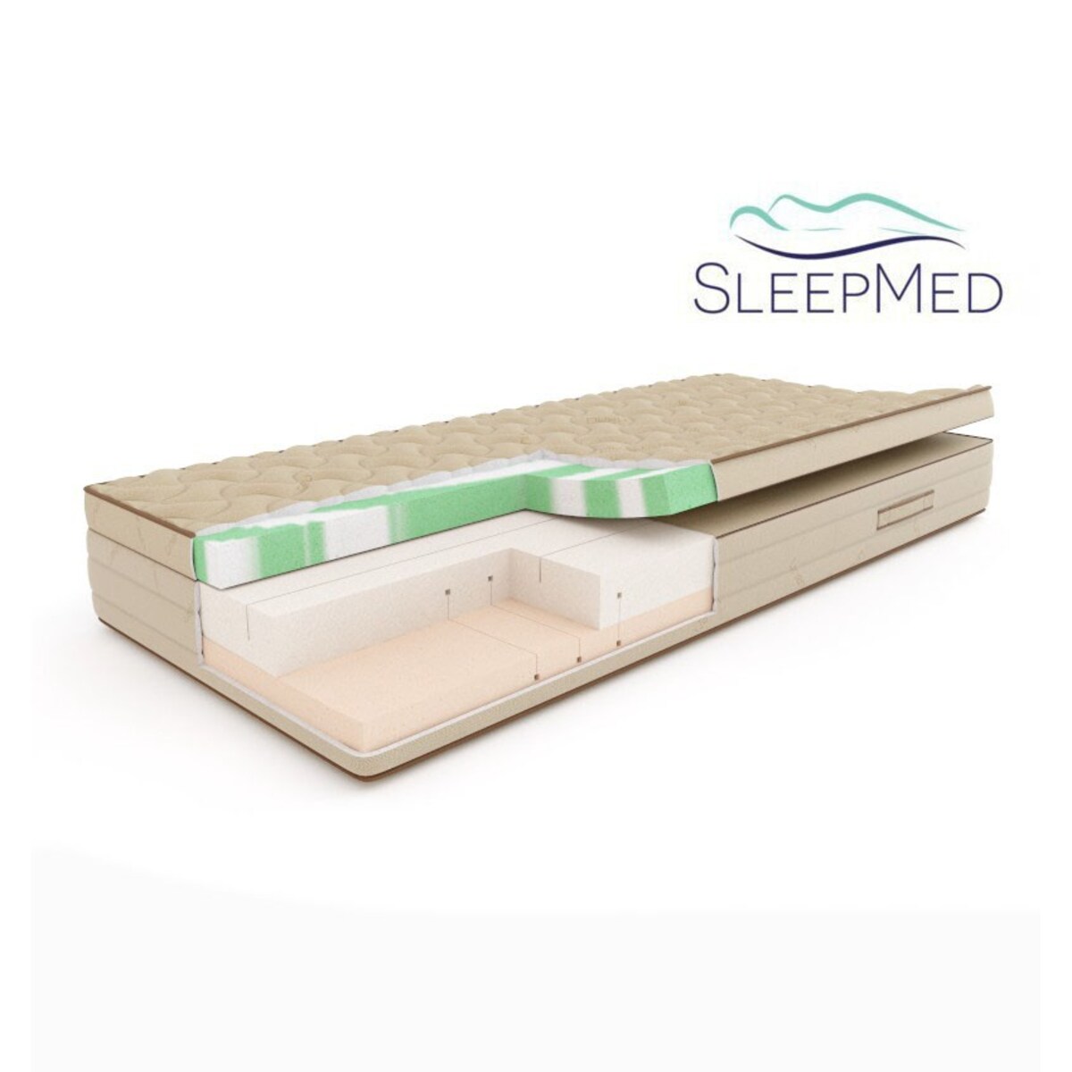 SLEEPMED NATURA PLUS - materac naturalny, piankowy
