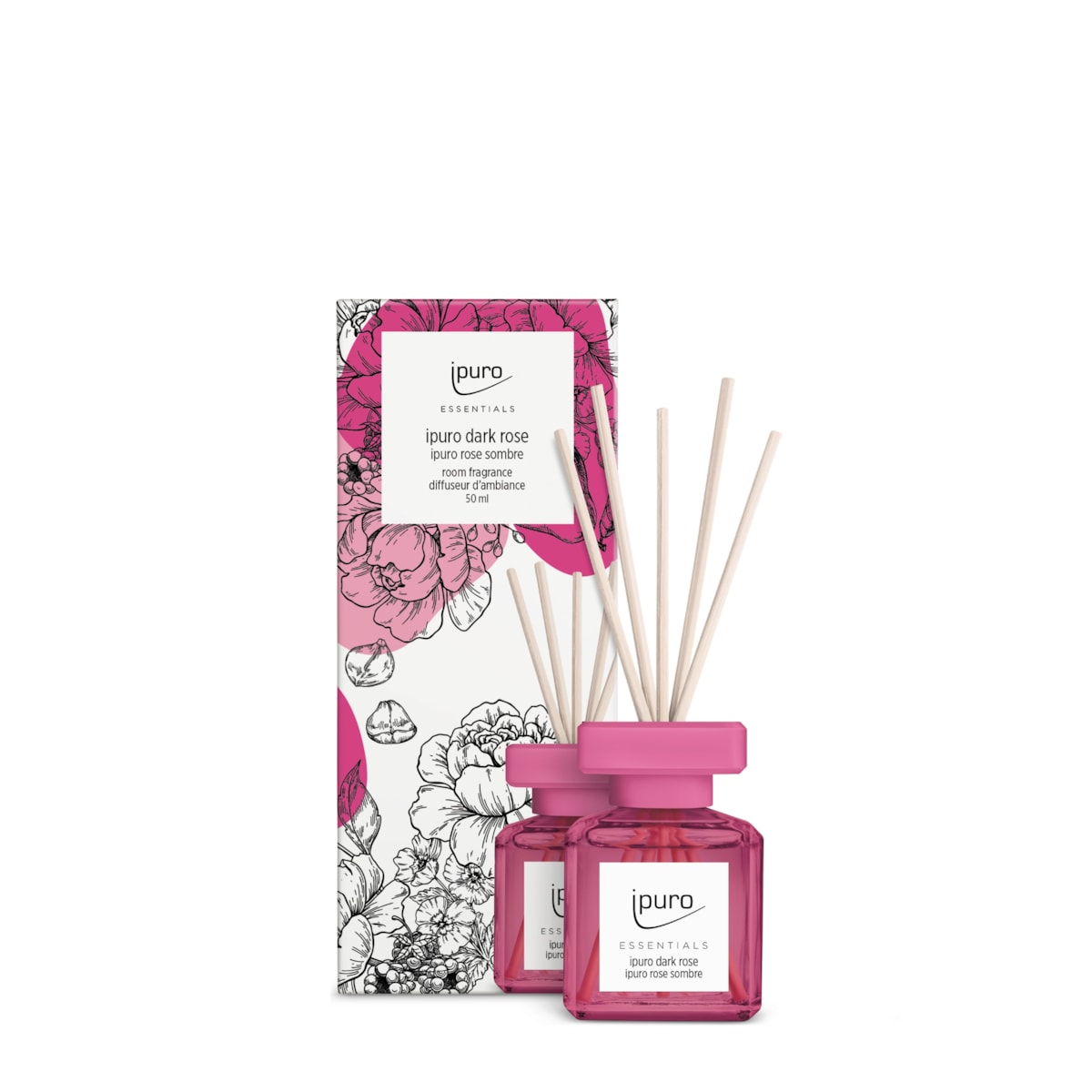 Dyfuzor zapachowy 50 ml, DARK ROSE, ipuro Essentials