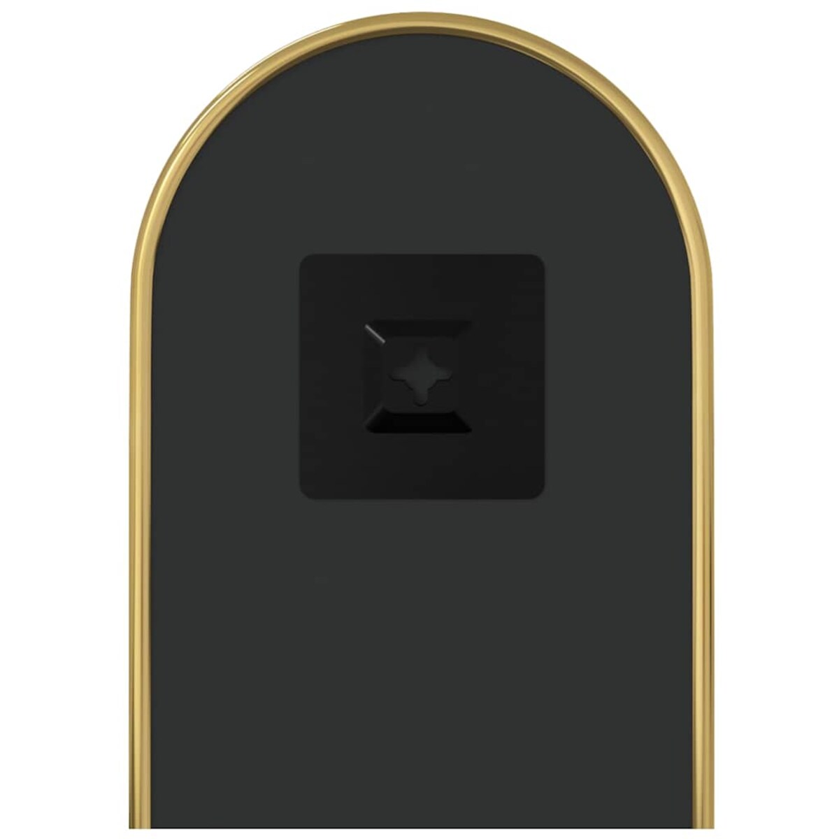 vidaXL Lustro ścienne, złote, 40x15 cm, owalne