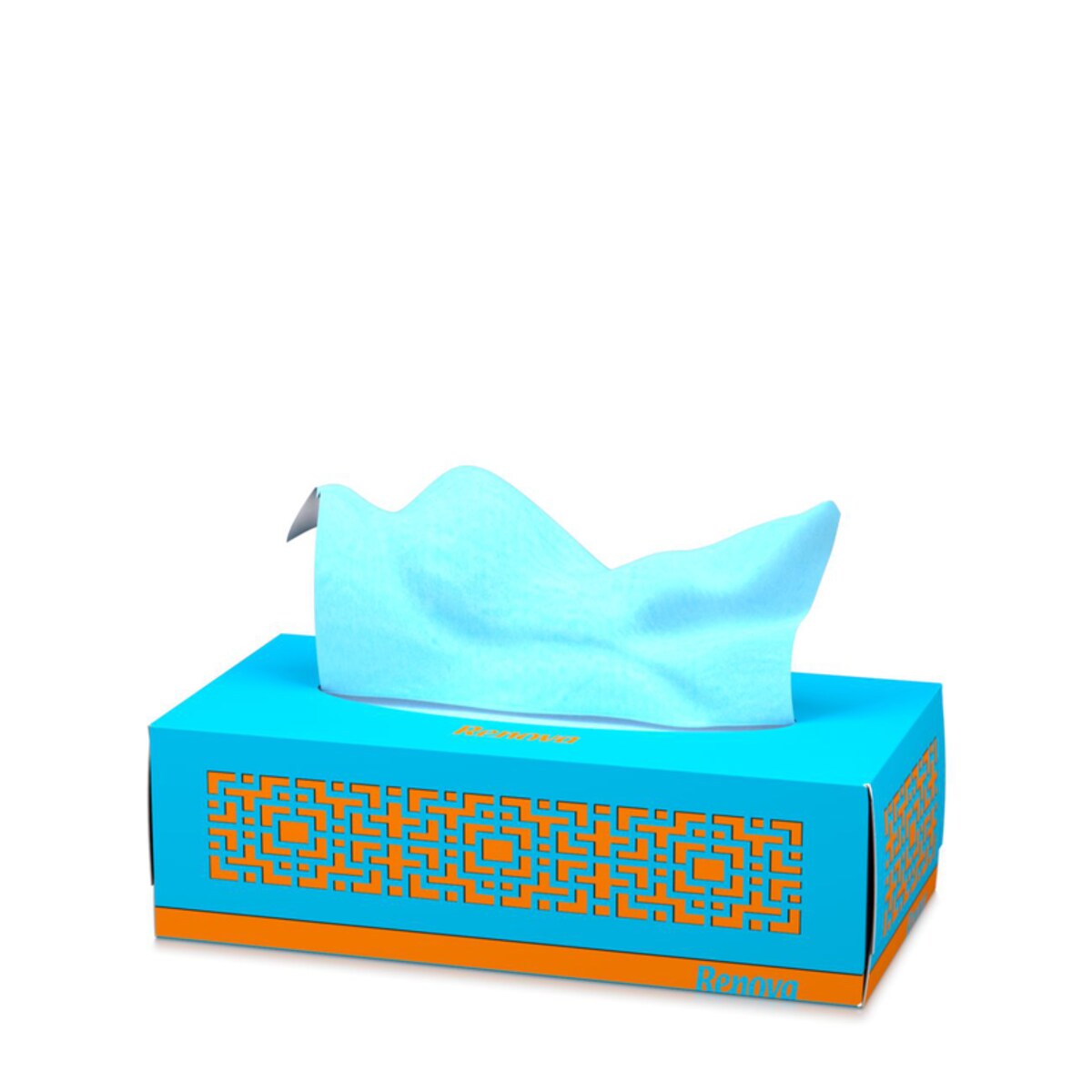 Wyciągane chusteczki higieniczne Renova niebieskie 80szt