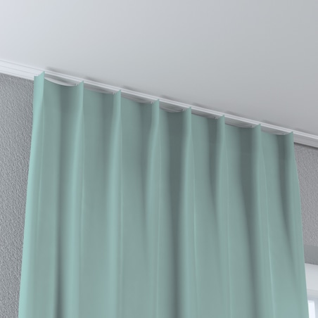 Zasłona na haczykach flex pojedynczych 130x260 jasny turkus