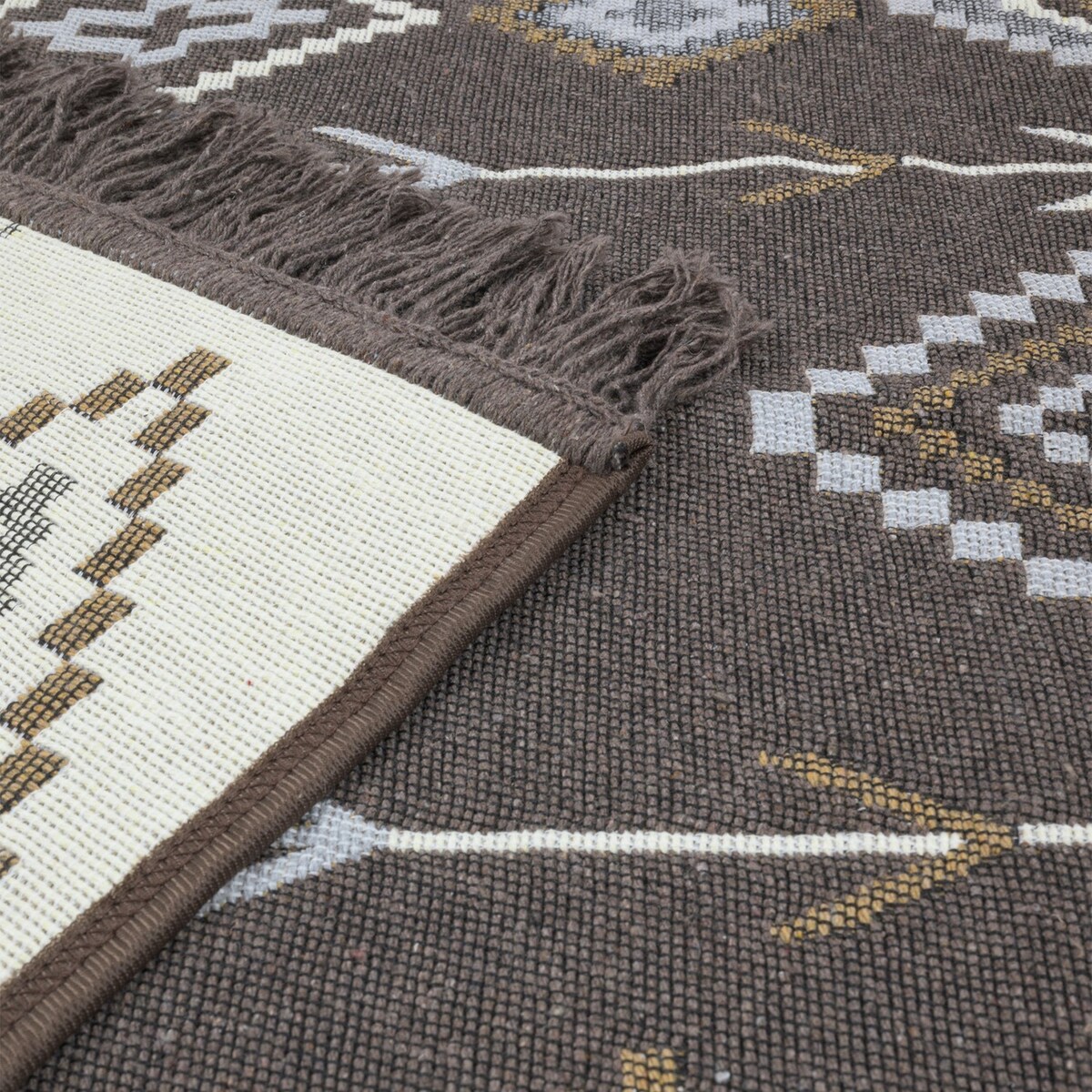 Dywan Kilim Nord 60x120 cm e-floor Aztecki brązowy