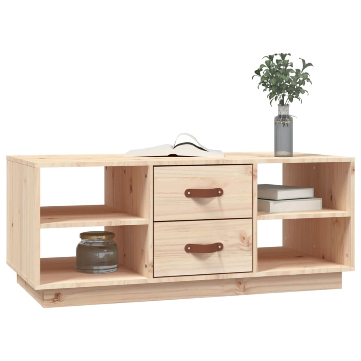 vidaXL Stolik kawowy, 100x50x41 cm, lite drewno sosnowe