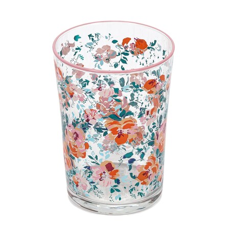 Duża szklanka w kwiatowy wzór, 510 ml