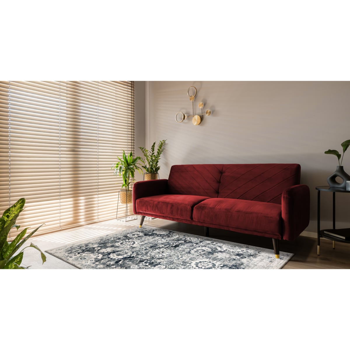 Dywan DISTIN 0822A granatowy / niebieski / 200x290 cm