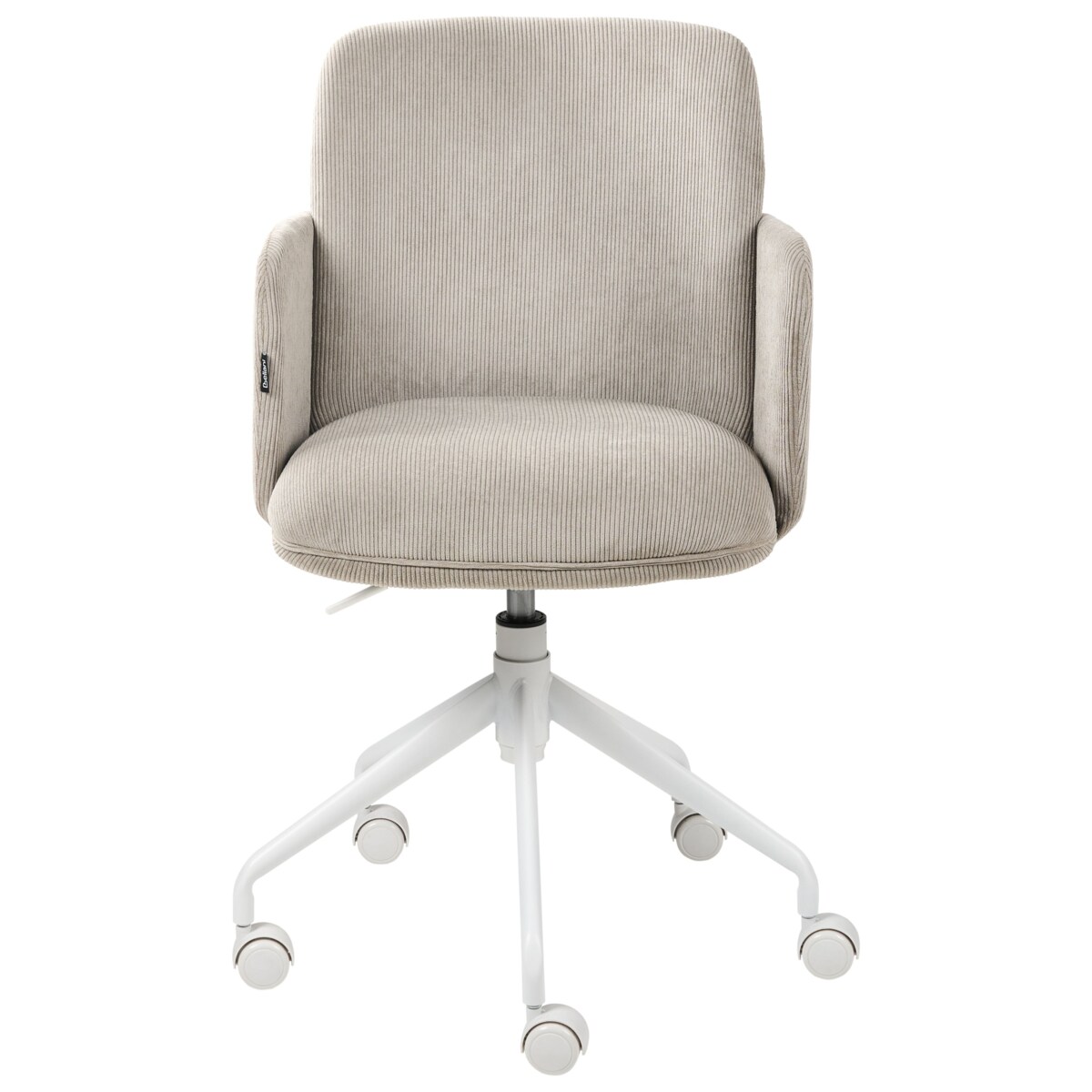 Krzesło biurowe DRYDEN Sztruks Beżowoszary