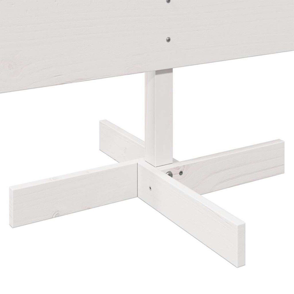 vidaXL Drewniana choinka do udekorowania, biała, 150 cm, sosnowa