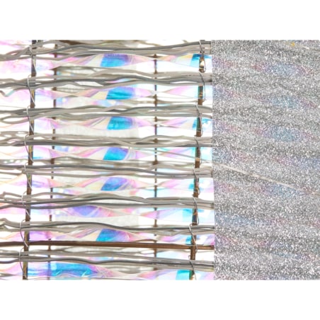 Zestaw 3 dekoracji świątecznych LED JULSO Prezenty świąteczne 20/25/30 cm Srebrny