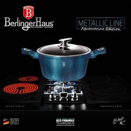 Garnek z pokrywką 24cm BerlingerHaus Aquamarine BH-1879