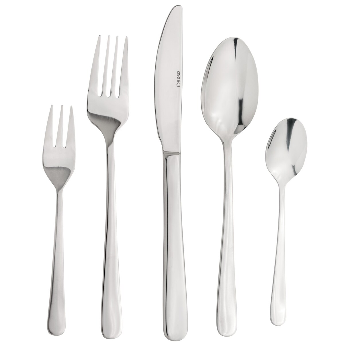 Sztućce w walizce KINGHOFF 72 elementy dla 12 osób walizka połysk