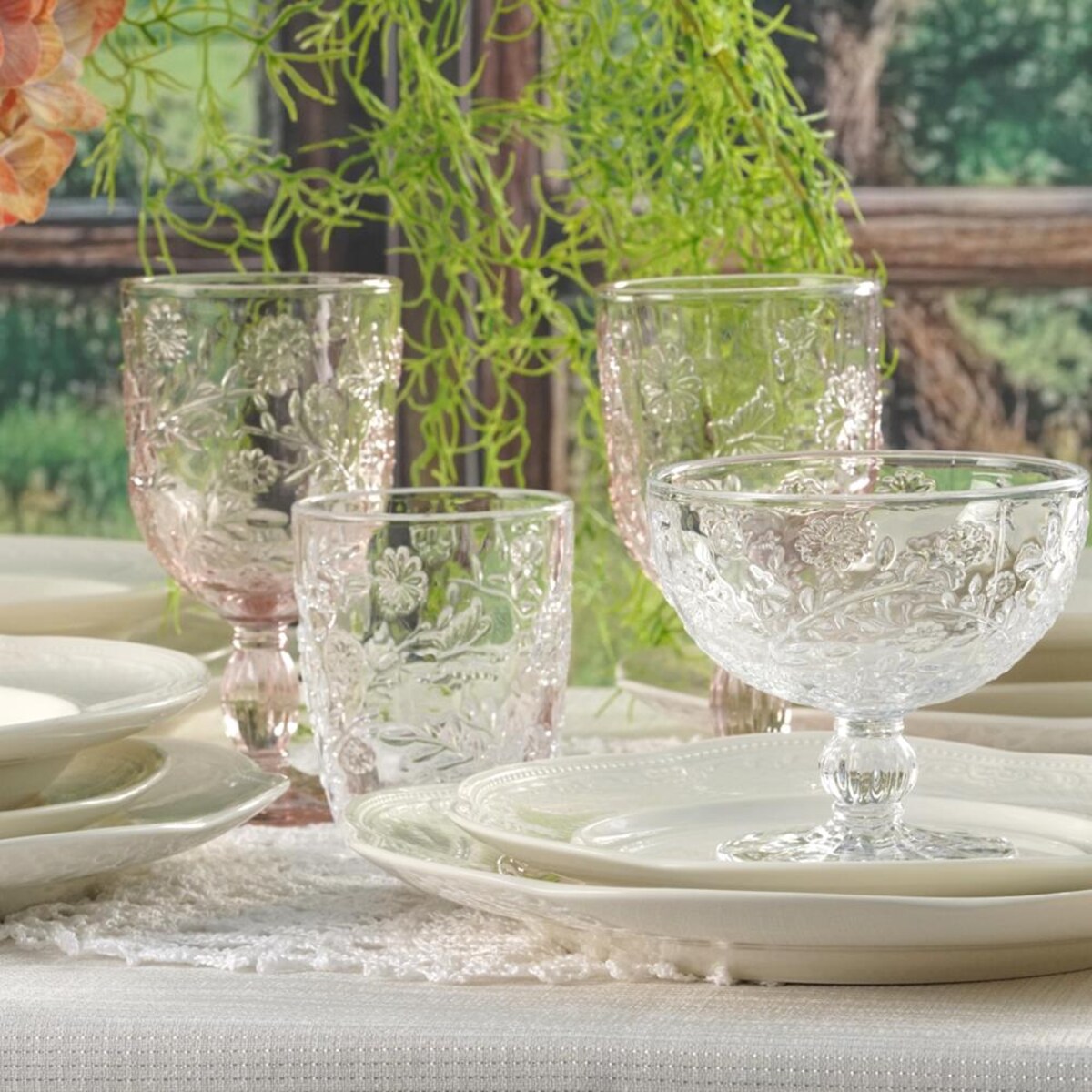 VILLA ITALIA Pucharki do deserów turkusowe 6 sztuk 320 ml MERIDA