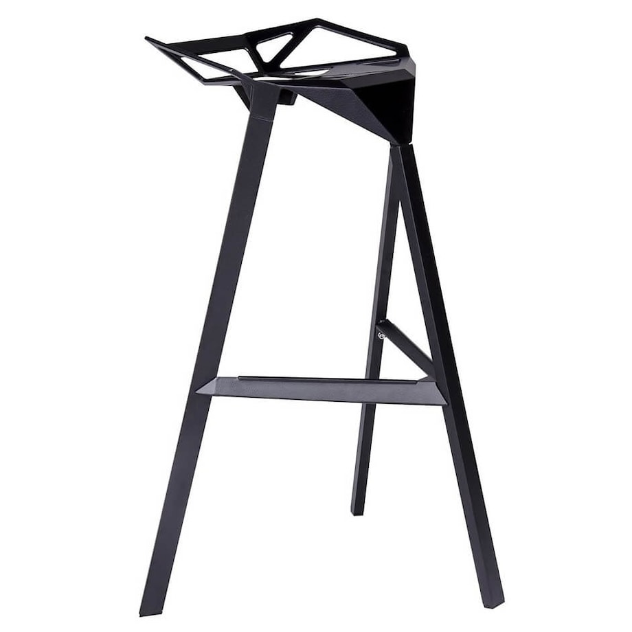 Nowoczesny hoker Split Premium czarny minimalistyczny