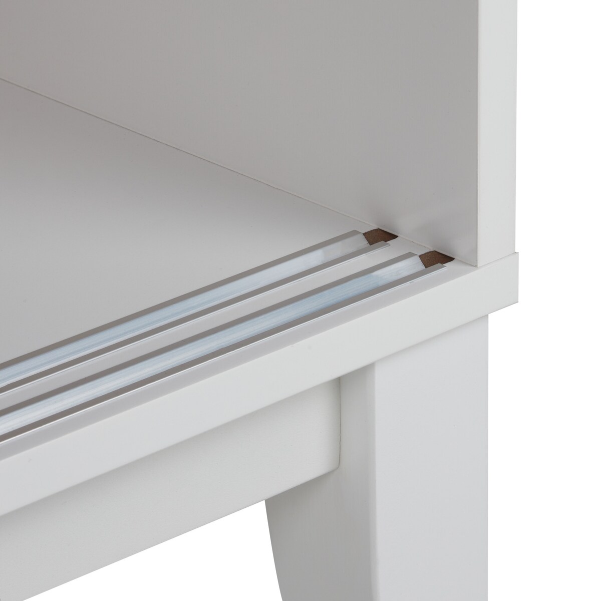 Witryna ze szklaną gablotą RUMSON 80 cm Biały