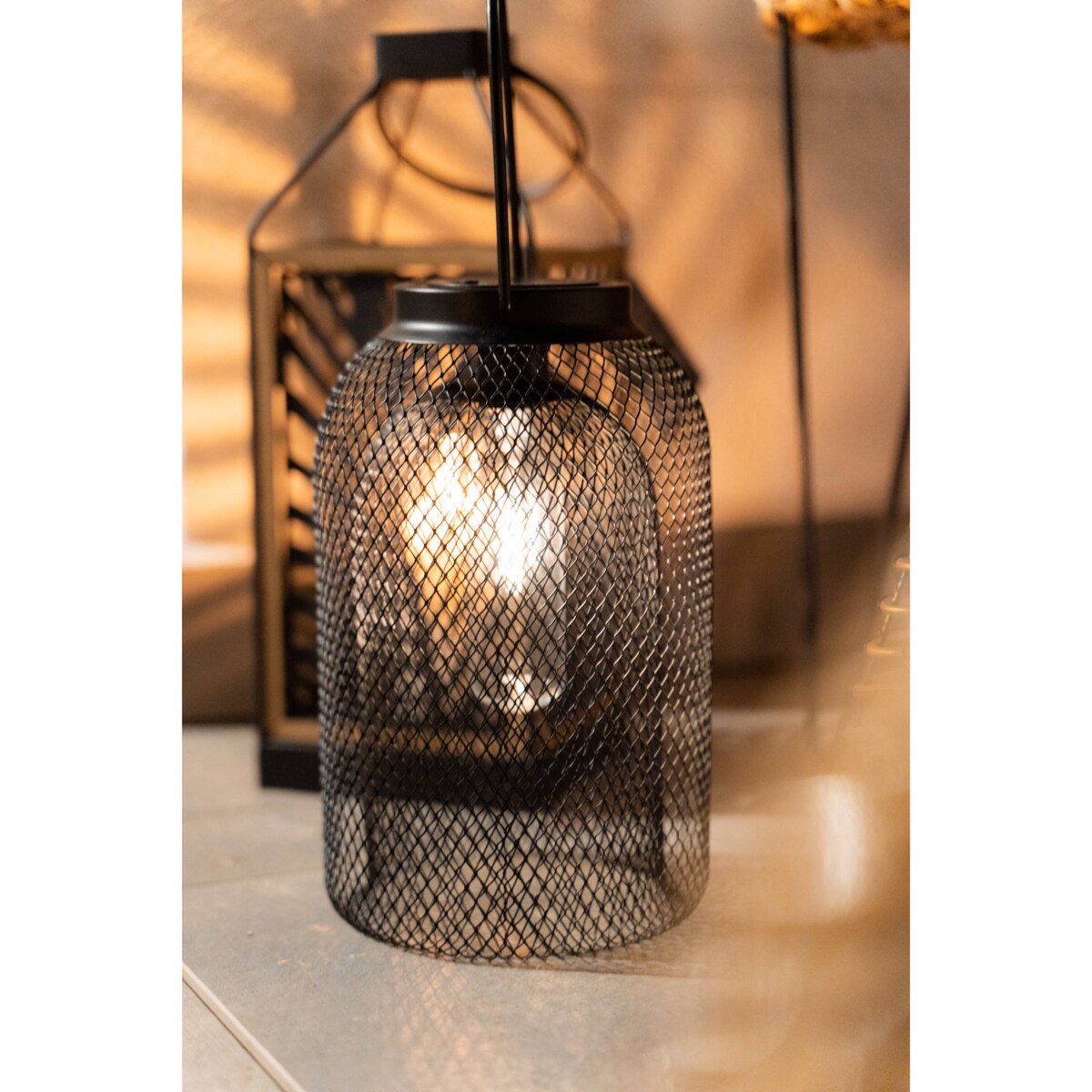 Lampion solarny Zoe, metalowy, wys. 26 cm