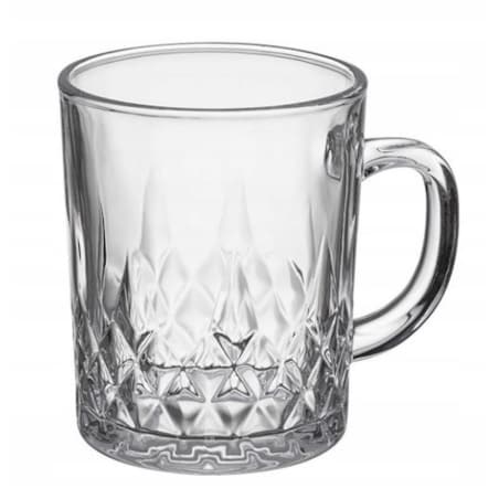 ZESTAW SZKLANKI DO KAWY HERBATY 240 ml napoje kompot kubek z uchem 6szt