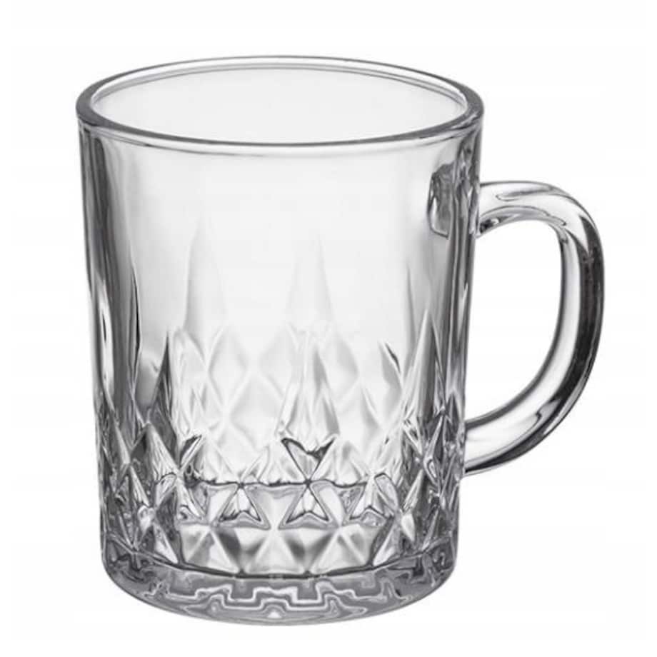 ZESTAW SZKLANKI DO KAWY HERBATY 240 ml napoje kompot kubek z uchem 6szt