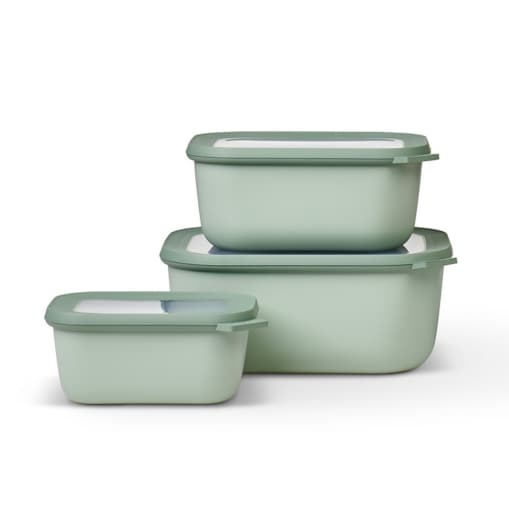 Zestaw 3 misek Cirqula prostokątna 750 1500 3000 Nordic Jade 106271094700