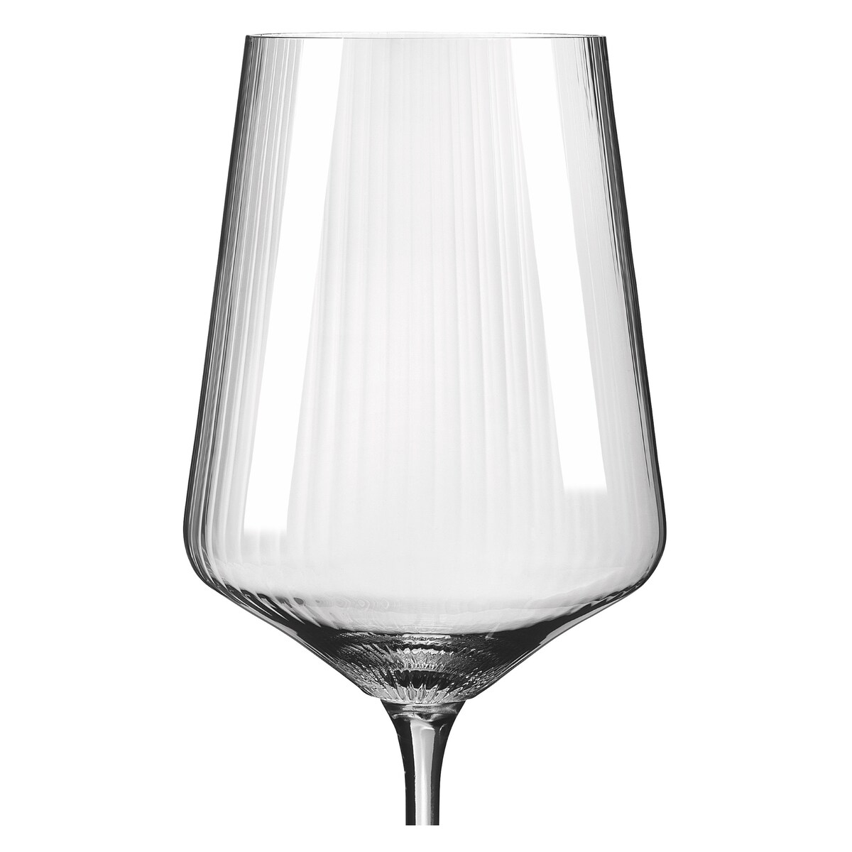 Ritzenhoff Zestaw 12 szt. Kryształowych Ryflowanych Kieliszków do Białego Czerwonego Wina Sonnenschliff
