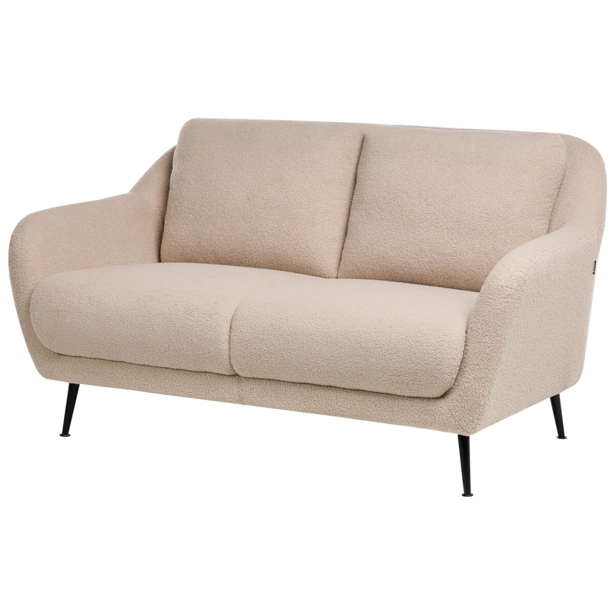 Sofa dla 2 osób EIBY Boucle Beżowy