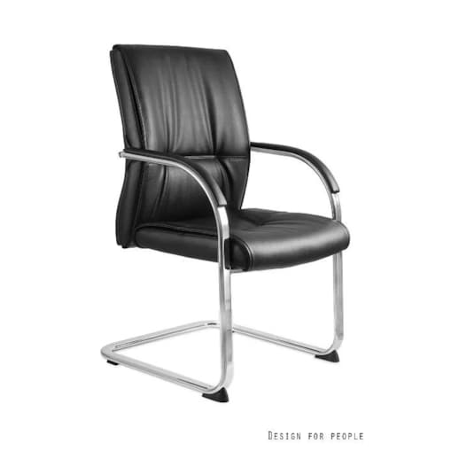 Fotel biurowy BRANDO SKID czarny